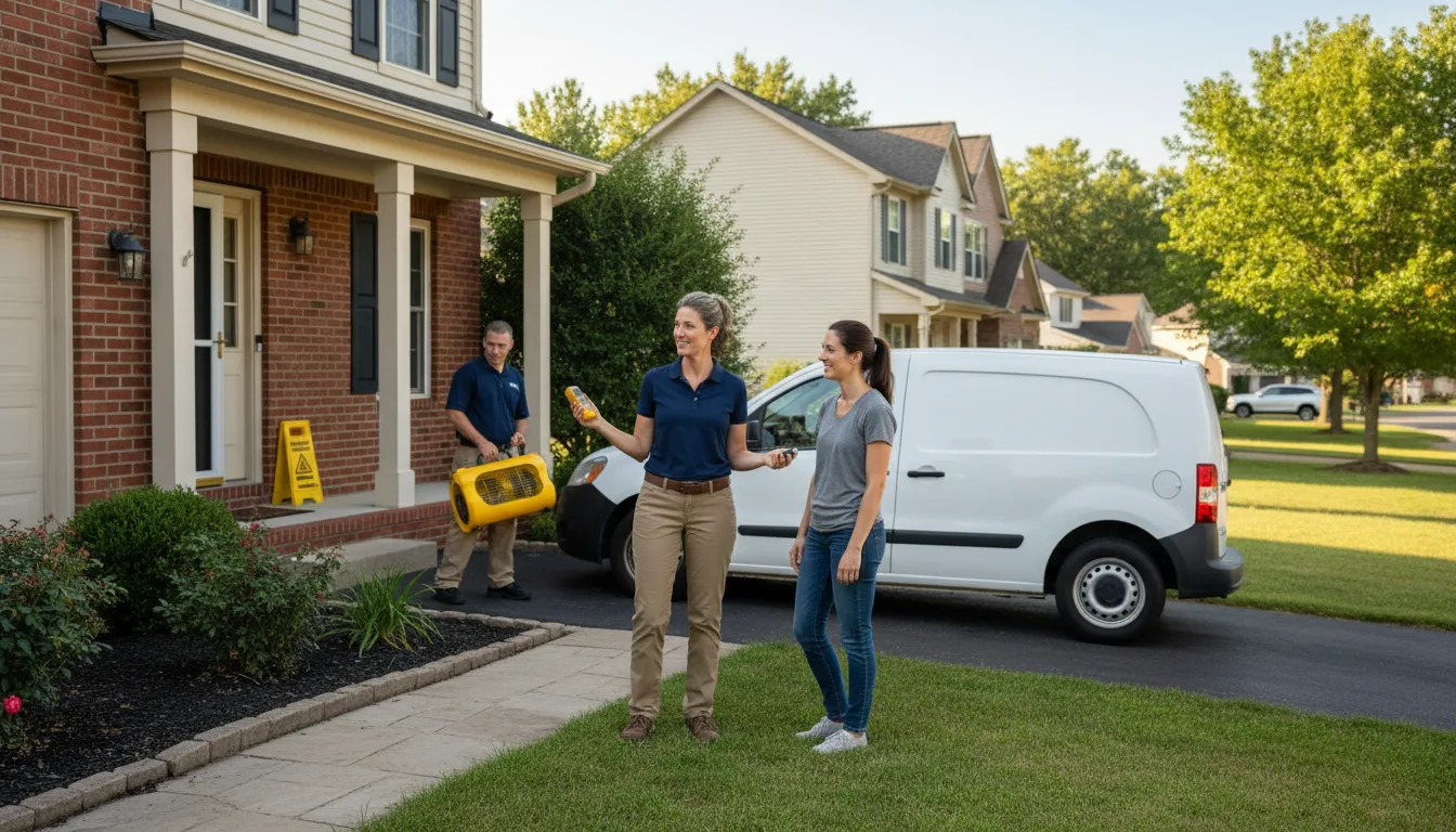 Water restoration image for Dehumidification And Cleanup Services in Montreal, MO